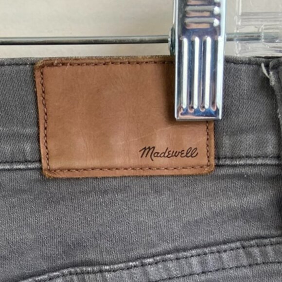 Madewell Gray Hand Cut High Riser Denim Shorts - Picture 5 of 8